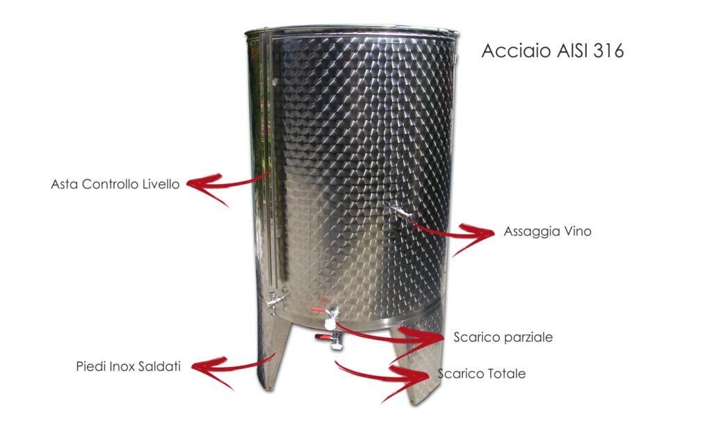 Serbatoio Acciaio Inox 530 Litri Completo - Image 2