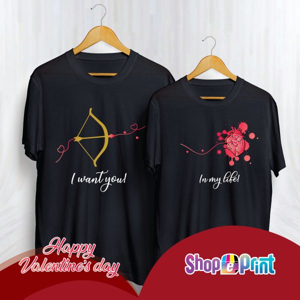 T-shirt da uomo & donna girocollo Arco e Cuore