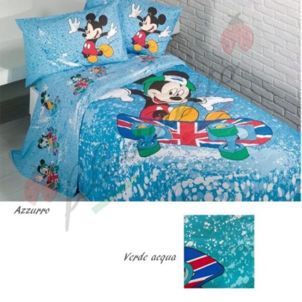 Caleffi Disney Copriletto Mickey Park Cotone 170×270 Cm