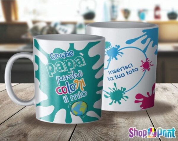 Tazza “Grazie Papà” Personalizzabile