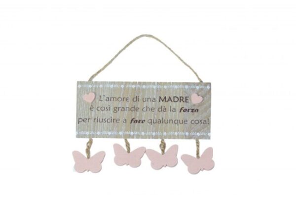 Targa mamma con farfalle