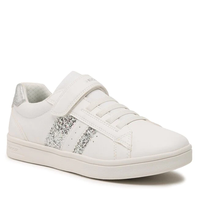 Scarpe Djrock Girl White/Silver Bambina Geox - Image 2