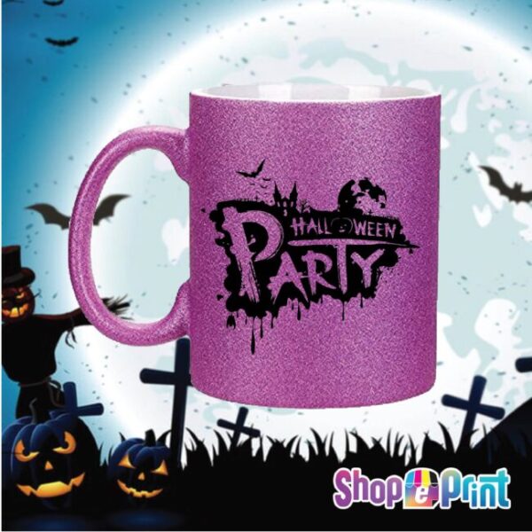 Tazza glitter HALLOWEEN PARTY