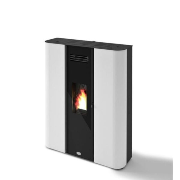 stufa pellet slim ermetica eva calor modello diletta 10,5