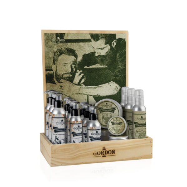 espositore prodotti gordon shave