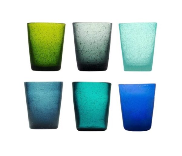 Bicchiere acqua in vetro soffiato Alisa