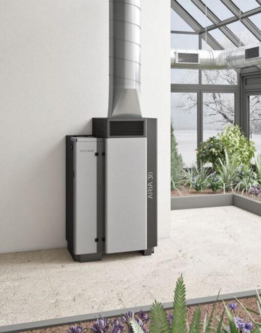 generatore aria calda a pellet eva calor mod.aria 30-32kw - Image 2