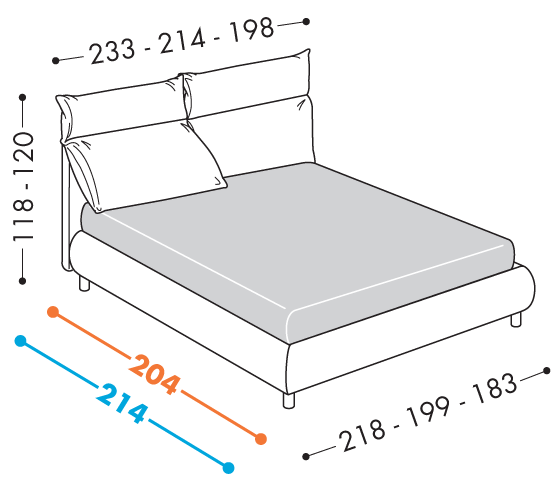 Letto imbottito Pilo OGGIONI - Image 9
