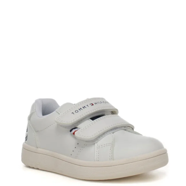 sneakers bimbo con chiusura a strappi tommy hilfiger