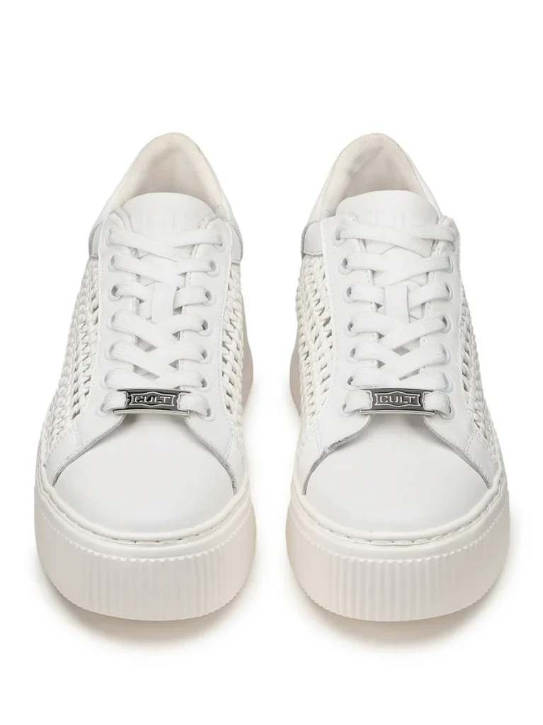 Scarpa sneakers Donna in pelle Perry bianco Cult - Image 2