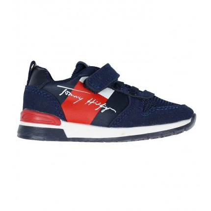 Sneakers Bambino Velcro Blu Tommy Hilfiger