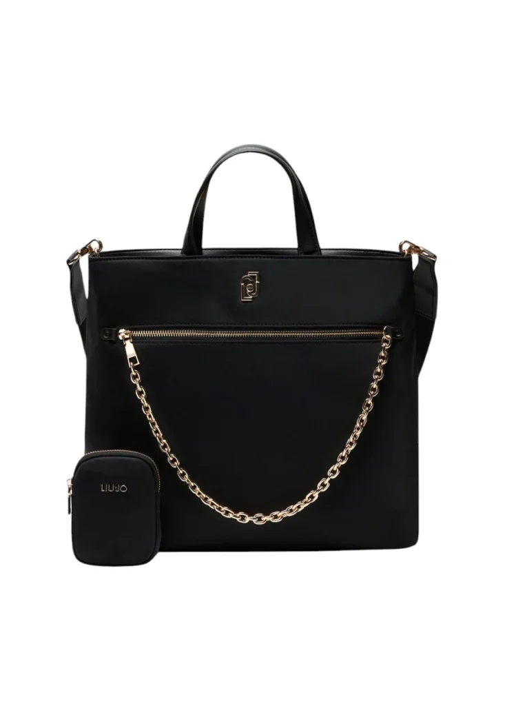 Shopping bag Donna in nylon con catena Liu Jo