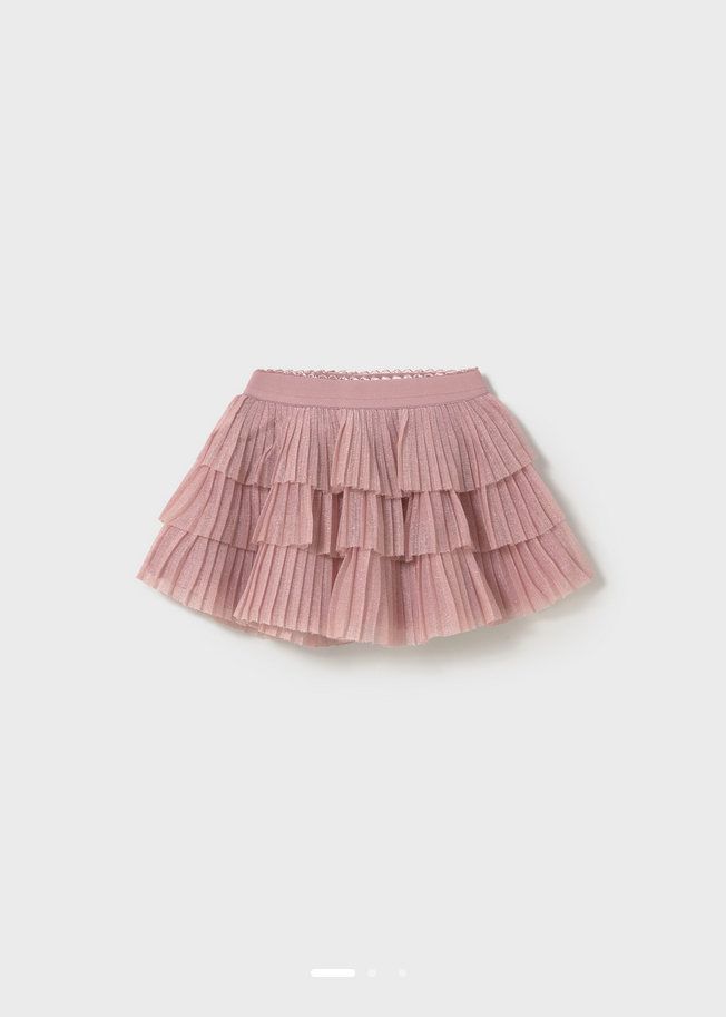 Gonna Tulle Neonata Rosa - Image 2