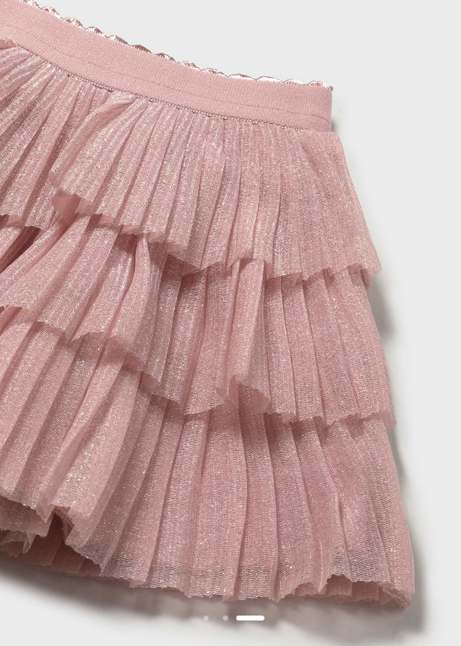 Gonna Tulle Neonata Rosa - Image 3