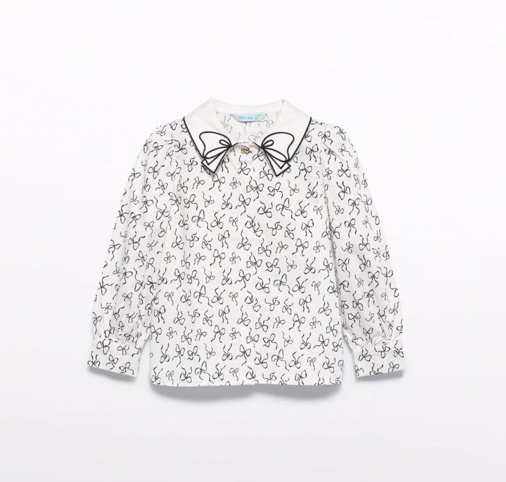 Blusa Fiocco Bambina Ragazza