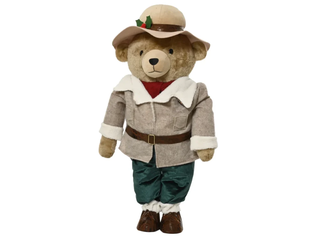 orso natalizio in piedi 88 cm